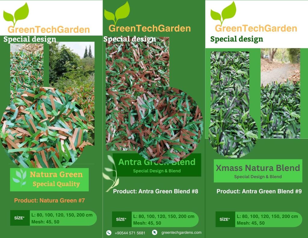 Renkli Yapay Çim Çit