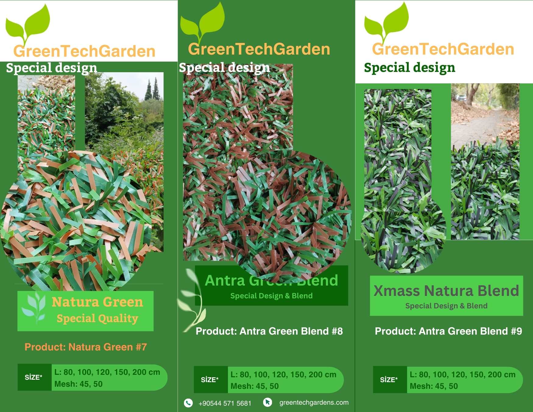 Renkli Yapay Çim Çit