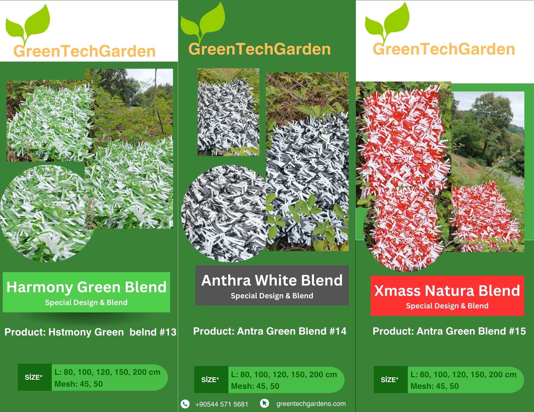 Bahçe Renkli Çim Çit