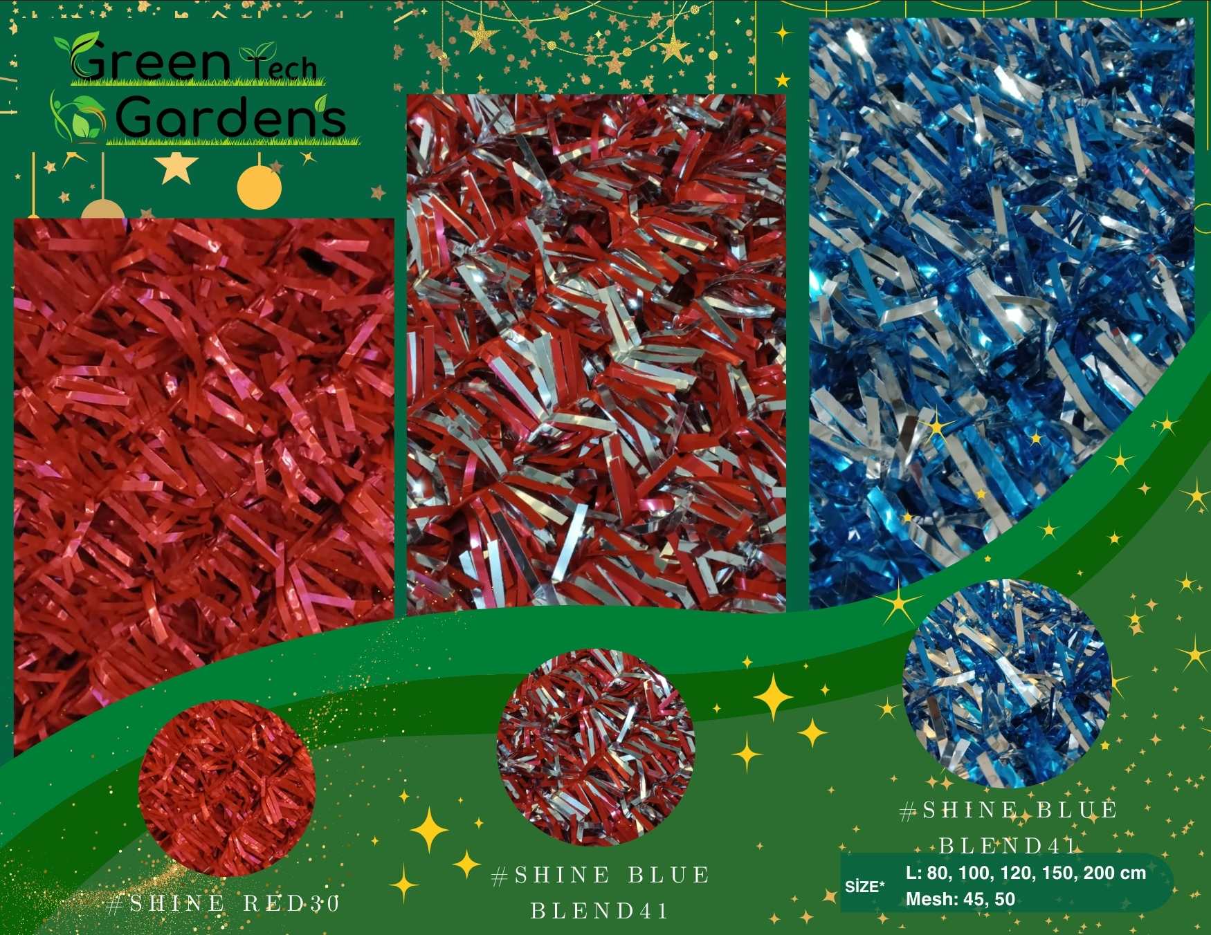 Metalize Renkli Çim Çit